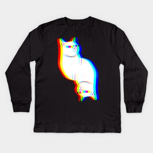 Cat Prism Kids Long Sleeve T-Shirt